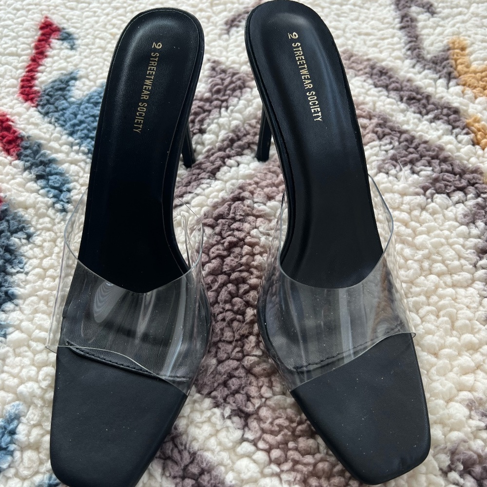 BLACK CLEAR SHOES